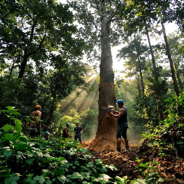 Expert chainsaw tree removal service
